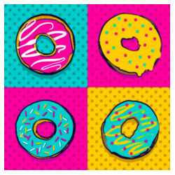 DONUTS Pop Art Design