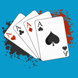 Aces Splatter (Any Light Colour) Design