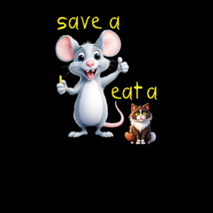 uni - SAVE A RAT, EAT A PUSSY (front) RATPACK LOGO (back) Design
