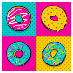 DONUTS Pop Art Design