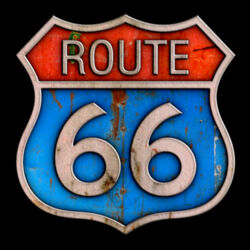 ROUTE 66 SIGN - Colour 2 Design