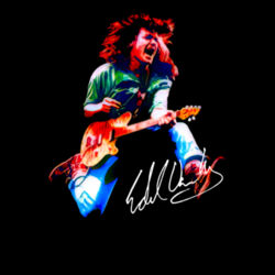 Eddie Van Halen Air Jump Autographed Design