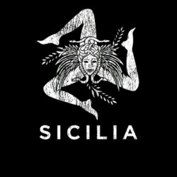 Sicilia Trinacria - Black Design