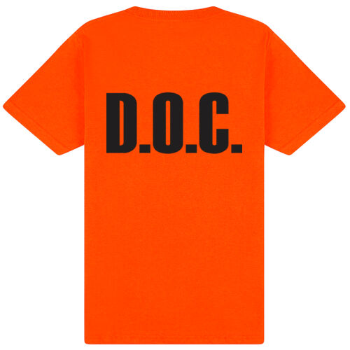 D.O.C. - Department of Corrections (Back Only - Orange Only) Thumbnail