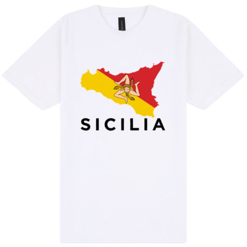 Sicilia Map - White Thumbnail