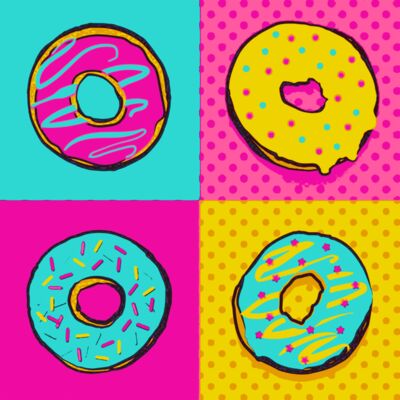 Donuts Pop Art