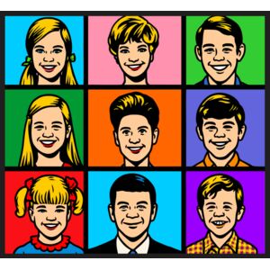 brady bunch pop art Thumbnail