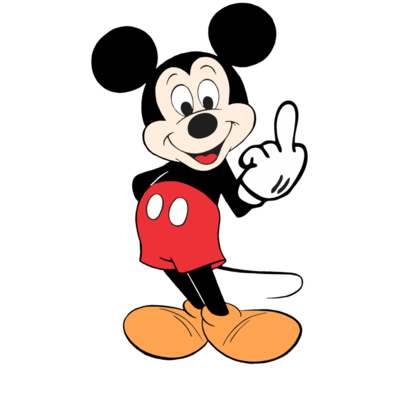 mickey finger art white border Thumbnail