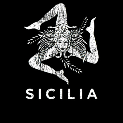 sicilia trinacria art on black Thumbnail