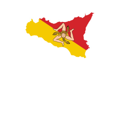 sicilia map art on black Thumbnail